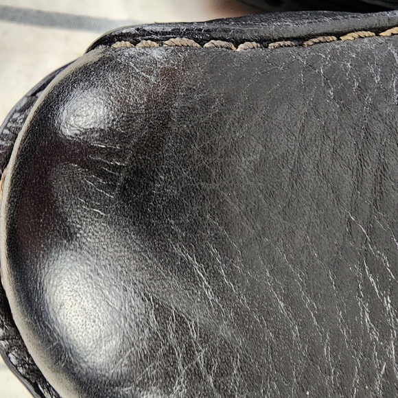 Clark's Unstructured Leather Slip On Loafers Black Size 10M - Picture 14 of 15